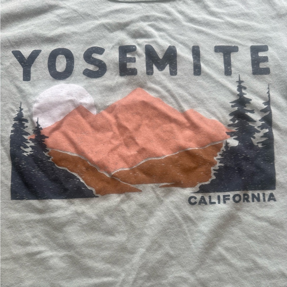 Zoe + Liv Yosemite California T shirt XXL nwot Outdoorsy Hiking Cali pastel - Picture 4 of 5